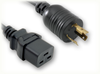LOCKING NEMA L6-20P JAPAN to IEC-60320-C19 HOME // Power Cords // International Power Cords // Japan/Taiwan Power Cords - 2035.098 - Quail Electronics