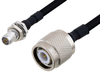 Slide-On BMA Plug Bulkhead to TNC Male Cable 36 Inch Length Using PE-SR402FLJ Coax - PE3C4915-36 - Pasternack