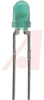 LED; Green;1mcd;0.115In.Dia.;T-1;565nm;25mA;2.1V;5V;GaP;-20degC;100deg - 70158061 - Allied Electronics, Inc.