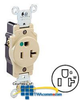 Leviton Back and Side Wired Single Receptacle -- 8310 - Image