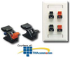 ICC Speaker Spring Clip Modular Connector - IC107BSSBK - TelephoneStuff.com