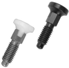 Metric Delrin® Knob Stainless Steel Hand Retractable Spring Plunger / Locking: M12 x 1.75 Thread with Locking Element -- 68403