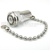 TNC Male (Plug) Termination (Load) 2 Watts To 18 GHz With Chain, Tri-Metal Plated Brass, 1.35 VSWR -- STT1843 - Image