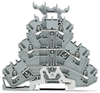 Triple-deck terminal block - Shield terminal block - Through terminal block - 2002-3258 - WAGO