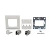 Keystone Faceplates, Frames - 298-CS2P6XTGAW-ND - DigiKey