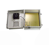14x12x07 UL Listed Fiberglass Polyester FRP Weatherproof Outdoor IP24 NEMA 3R Enclosure, 120 VAC MNT PLT, Solid State Therm. Heat & Fan Gray -- TEF141207-1HFS-UL