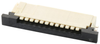 Fpc Connector, Receptacle 11 Position 1Mmpitch; Pitch Spacing Amp - Te Connectivity - 64K0148 - Newark, An Avnet Company