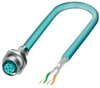 Sensor Cord, 4P, M12 Rcpt-Free End, 0.5M; Connector To Connector Phoenix Contact - 01AC7028 - Newark, An Avnet Company