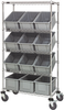 Cart W/ Container, 5Shelves, 12Bins, Gry; No. Of Bins Quantum Storage - 44AC5729 - Newark, An Avnet Company