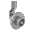 VISE ACTION® Compression Latch, Large Size, 8 mm Triangle, Zinc Alloy, Powder Coated, Silver, 27 mm  Grip - E3-1420-047 - Southco