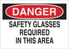 Brady B-302 Polyester Rectangle White Personal Protection Equipment (PPE) Sign - 10 in Width x 7 in Height - Laminated - TEXT: DANGER - 85017 - 754476-85017 - R. S. Hughes Company, Inc.