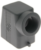Plastic, T Series, Rectangular Hood, size 44.27, 2 Pegs, Side M32 cable entry - TMAO-06L32 - Mencom Corporation