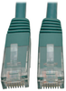 Premium Cat5/5e/6 Gigabit Molded Patch Cable, 24 AWG, 550 MHz/1 Gbps (RJ45 M/M), Green, 10 ft. -- N200-010-GN