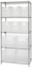 Open Wire Shelving, 5Shelves, 10Bin, Clr; Shelving Unit Type Quantum Storage - 42AC7069 - Newark, An Avnet Company