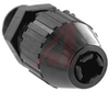 Connector; Hub N.P.T; 1/2 in.; 0.600 in.; Polyamide; Neoprene - 70092043 - Allied Electronics, Inc.
