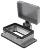 Standard, Rectangular Base, Bulkhead mount, size 66.4, N/A & cover - CHI-50CS - Mencom Corporation