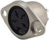 Din Audio / Video Connector, Socket, 4, Panel Mount, Plastic Body, Silver Plated Contacts Rohs Compliant Lumberg - 78R9062 - Newark, An Avnet Company
