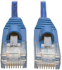 Cat5e 350 MHz Snagless Molded Slim UTP Patch Cable (RJ45 M/M), Blue, 2 ft. -- N001-S02-BL - Image