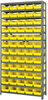 Open Shelving, 13Shelves, 60Bins, Yellow; Shelving Unit Type Quantum Storage - 44AC8971 - Newark, An Avnet Company