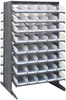 2 Side Sloped Rack, 16Shelves, 80Bin/clr; Shelving Unit Type Quantum Storage - 42AC5611 - Newark, An Avnet Company