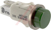 Indicator, Pnl-Mnt:Incandescent;Green;0.50 In;28V;Lens, High Hat;0.187 Terminals - 70130225 - Allied Electronics, Inc.