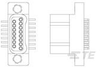D-Shaped Connectors - 1589567-1 - TE Connectivity