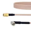 SMA Female to RA SSMA Male Cable RG-316 Coax in 50 cm - FMC00369-50CM - Fairview Microwave Inc.