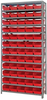 Open Shelving, 13Shelves, 60Bins, Red; Shelving Unit Type Quantum Storage - 44AC8818 - Newark, An Avnet Company
