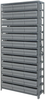 Open Shelving, 13Shelves, 36Bins, Grey; Shelving Unit Type Quantum Storage - 44AC8886 - Newark, An Avnet Company