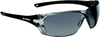 Bolle Prism Safety Glasses with Shiny Black Frame and Smoke -- 253-PR-40058