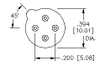 TO-5 Socket-4pins - 4591 - Keystone Electronics Corp.