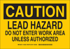 Brady B-555 Aluminum Rectangle Yellow Chemical, Biohazard, Hazardous & Flammable Material Sign - 14 in Width x 10 in Height - 126021 - 754473-74171 - R. S. Hughes Company, Inc.