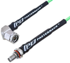 SMA Female Bulkhead to TNC Male Right Angle Low Loss Cable 48 Inch Length Using PE-P160LL Coax - PE3C5265-48 - Pasternack