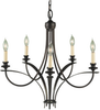Light Single Tier Chandelier - F1888/5ORB - Murray Feiss Lighting