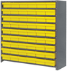Closed Shelving, 7Shelves, 54Bins, Yel; Shelving Unit Type Quantum Storage - 44AC4583 - Newark, An Avnet Company