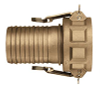 Brass Part C Female Coupler x Hose Shank -- BR-C050 - Image