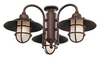 3 Light Kit - (Damp Rated) Roman Bronze - MC89RB-L - Monte Carlo Fan Company