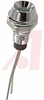 Indicator,Pnl-Mnt;LED;Green;30mcd;T-1;60deg;Chrome;105mW;1.362In;150mA;-40degC;8 - 70127664 - Allied Electronics, Inc.