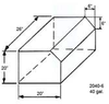 40 Gallon RV Waste Holding Tank - S-H2040-6 - Plastic-Mart