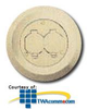 Hubbell Round Floor Box Flush Duplex Cover Without Flange - S3925 - TelephoneStuff.com
