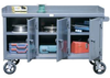 Mobile Work Bench With 3 Locking Doors -- 52.10-3MS-301-SG-CA - Image