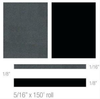 3M Scotchcal 74633 Black / Light Charcoal Metallic Striping Automotive Tape - 5/16 in Width x 150 ft Length - 2 mil Thick - 051141-74633 - R. S. Hughes Company, Inc.