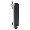 Multipoint Compression Latch, Steel Mounting Hardware, Locking, Bellcore 216 Key with Padlock Hasp, Clockwise Swing, Zinc Alloy, Black -- CR-19-55-35 - Image
