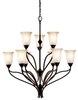42848SWZ Mid. Chandeliers-Glass Up - 365104 - Capital Lighting, Inc.