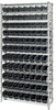 Open Wire Shelving, 12Shelves, 88Bin/blk; Shelving Unit Type Quantum Storage - 44AC8037 - Newark, An Avnet Company