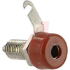 Jack, Banana; Brass; Nickel-Plated; Red; 59/64 in. - 70209932 - Allied Electronics, Inc.
