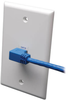 Cat6 Gigabit Molded Patch Cable (RJ45 Right Angle M to RJ45 M) - Blue, 10-ft. -- N204-010-BL-RA