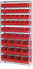 Open Wire Shelving, 10Shelves, 48Bin/red; Shelving Unit Type Quantum Storage - 44AC8035 - Newark, An Avnet Company