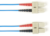 6m (19.7ft) SCSC BL OM4 MM Fiber Patch Cable INDR Zip OFNP - FOCMPM4-006M-SCSC-BL - Black Box