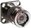 Connector, BNC;50 Ohms;Receptacle;Gold;Panel;Male;Brass;PTFE;Nickel - 70197957 - Allied Electronics, Inc.